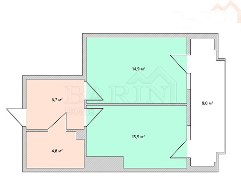 Уникальное предложение  в новом  жилом комплексе «Княжеский" –  квартира  в центре Ялты, площадью 48,8 м2!