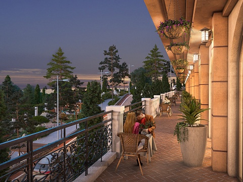 2-к квартира с панорамным видом на море в ЖК "Монако" 61,5 кв.м.
